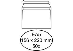 Envelop Hermes bank EA5 156x220mm zelfklevend wit pak à 50 stuks