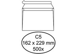 Envelop Hermes bank C5 162x229mm zelfklevend wit doos à 500 stuks