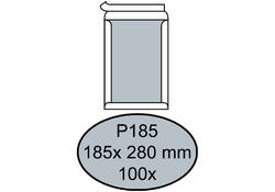 Envelop Quantore bordrug P185 185x280mm zelfkl. wit 100stuks