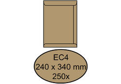 Envelop Quantore akte EC4 240x340mm bruinkraft 250stuks