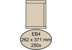 Envelop Quantore akte EB4 262x371mm cremekraft 250stuks
