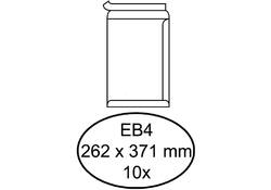 Envelop Hermes akte EB4 262x371mm zelfklevend wit pak à 10 stuks
