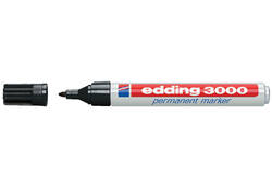Viltstift edding 3000 rond 1.5-3mm zwart blister à 4 stuks