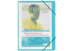 Sorteermap Jalema A4 6 vakken 270gr blauw