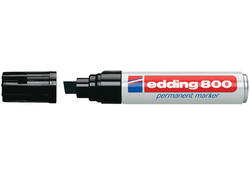 Viltstift edding 800 schuin 4-12mm zwart blister à 1 stuk