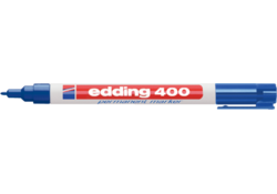 Viltstift edding 400 rond 1mm blauw