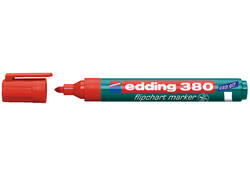 Viltstift edding 380 flipover rond 1.5-3mm rood