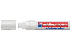 Krijtstift edding 4090 window schuin 4-15mm wit bister à 1 stuk