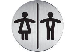 Infobord pictogram Durable 4920 toileten D/H rond 83Mm