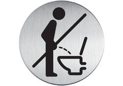 Infobord pictogram Durable 4921 verboden Staand urineren