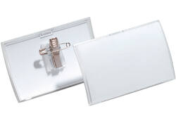 Badge Durable 8214 Click Fold met combiklem 54x90mm