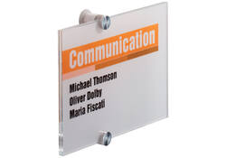 Deurbordje Durable crystal sign 4823 210x148mm