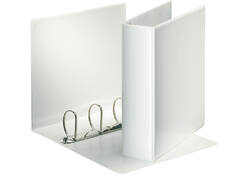 Presentatieringband Esselte panorama A4 4-rings D-mechaniek 45mm PP wit