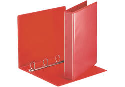 Presentatieringband Esselte panorama A4 4-rings D-mechaniek 38mm PP rood