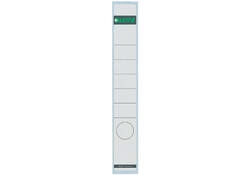 Rugetiket Leitz smal/lang 39x285mm zelfklevend wit