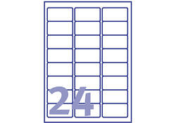 Etiket Avery L4773-20 63.5x33.9mm polyester wit 480stuks