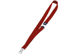 Textielkoord Durable 8137 met karabijnhaak rood