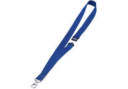 Textielkoord Durable 8137 met karabijnhaak donkerblauw