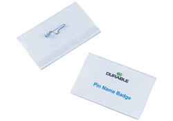 Badge Durable 8004 met speld 54x90mm