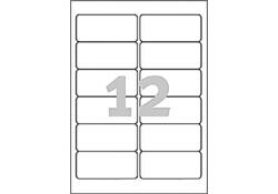 Etiket Avery L4776-20 99.1x42.3mm polyester wit 240stuks