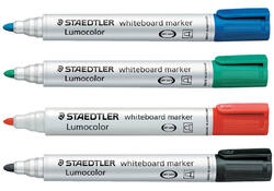 Viltstift Staedtler Lumocolor 351 whiteboard rond groen 2mm