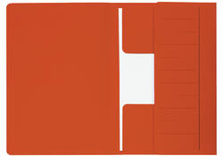 Dossiermap Djois Secolor Mammoet folio 3 kleppen 250gr recycled 360 x 250 mm rood 50 stuks