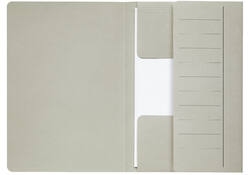 Dossiermap Djois Secolor Mammoet folio 3 kleppen 250gr recycled grijs 10 stuks