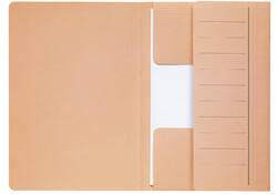 Dossiermap Djois Secolor Mammoet folio 3 kleppen 250gr recycled 360 x 250 mm chamois