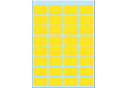 Etiket HERMA 3641 12x19mm geel 160 stuks