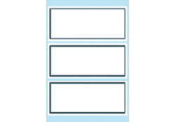 Etiket HERMA 5711 36x80mm schrift grijs kader 18stuks