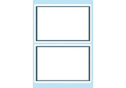 Etiket HERMA 5715 53x80mm schrift grijs kader 12stuks