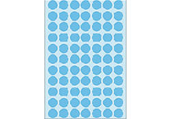 Etiket HERMA 2233 rond 13mm blauw 2464stuks