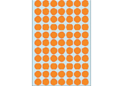 Etiket HERMA 2234 rond 13mm fluor oranje 1848stuks