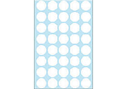 Etiket HERMA 2250 rond 19mm wit 1280stuks