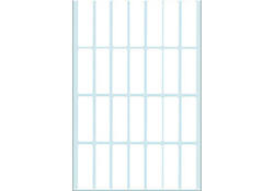 Etiket HERMA 2360 13x40mm wit 896 stuks