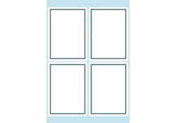 Etiket HERMA 5713 40x55mm schrift grijs kader 24stuks