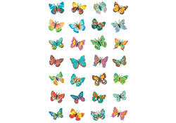 Etiket HERMA 6819 vlinder glitter folie
