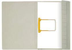 Combimap Secolor folio 1 klep recycled 250gr grijs
