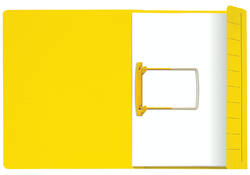 Clipmap Secolor A4 100% gerecycled karton 250gr geel verpakt per 10 stuks