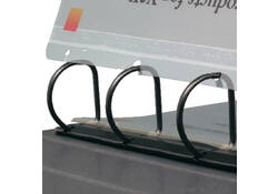 Opbergstrip Djois filestrip A4 295mm 2/4rings transparant 100 stuks
