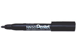 Viltstift Pentel NN50 rond 1.3-3mm zwart