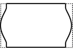 Prijsetiket 16x26mm Open-Data S14/Sato Judo afneembaar wit