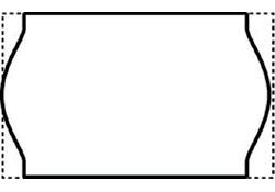 Prijsetiket 16x26mm Open-Data S14/Sato Judo permanent wit
