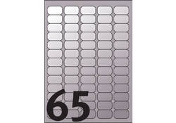 Etiket Avery L7690-25 38.1x21.2mm zilver 1625stuks
