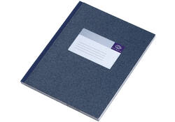 Notitieboek Djois Atlanta gelijmd 210x165mm 192 blz. blauw