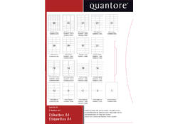 Etiket Quantore 63.5x33.9mm 2400 stuks