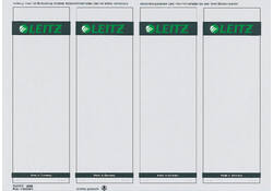 Rugetiket Leitz breed/kort 62x192mm zelfklevend wit