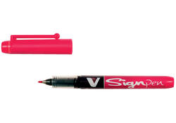Fineliner PILOT V Signpen fijn rood
