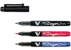 Fineliner PILOT V Signpen fijn zwart