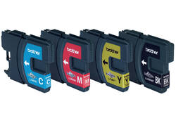 Inktcartridge Brother LC-980VALBP zwart + 3 kleuren